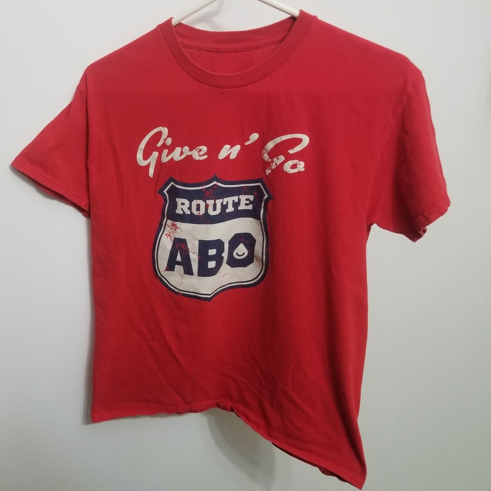 NWOT Route 66 inspired seamless blood donor shirt